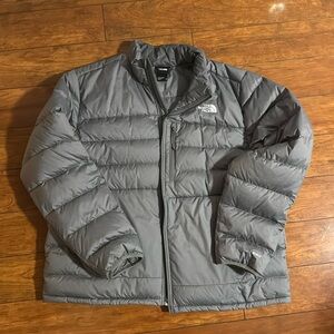 The North Face 550 Goose Feather Down Puffer Jacket Coat Mens XXL Gray